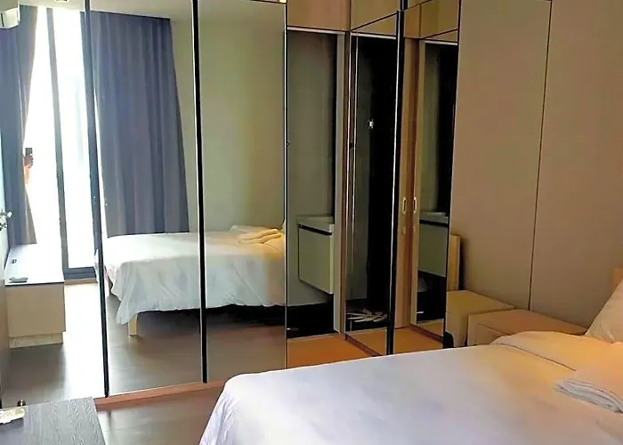 Rooftop Pool Gym Luxury Cozy 1br 1170@phromphong ホテル バンコク都